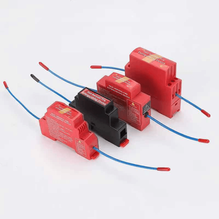 Rail Aerosol Fire Extinguisher side view